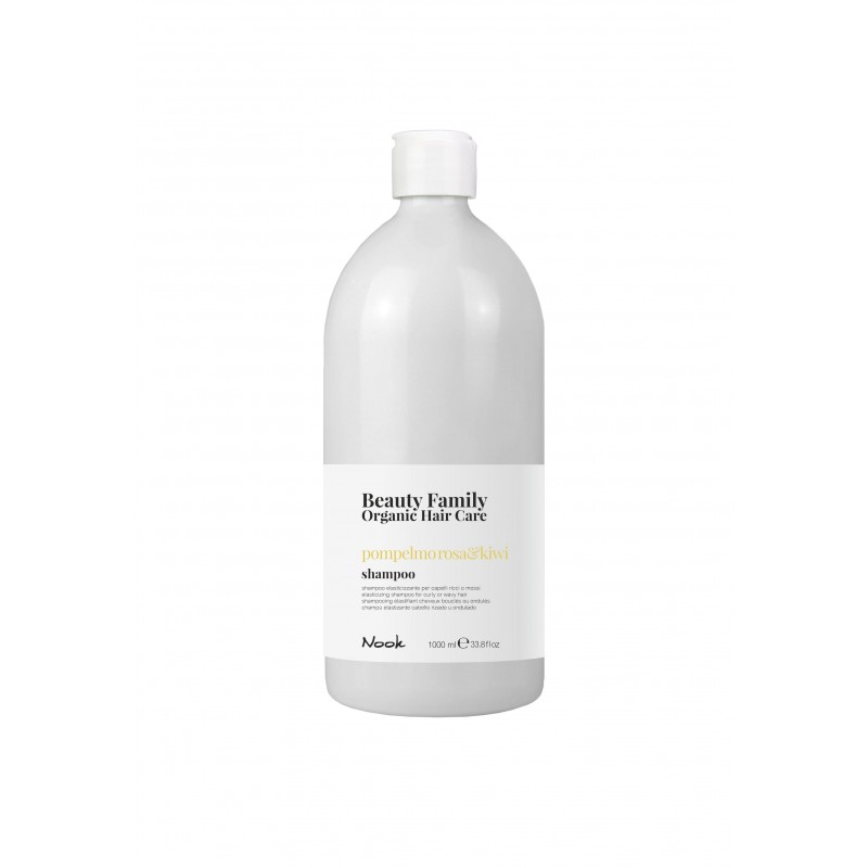 Nook Beauty Family Organic shampoo (pompelmo rosa&kiwi) til krøllet eller wave hår hår. 1000 ml.