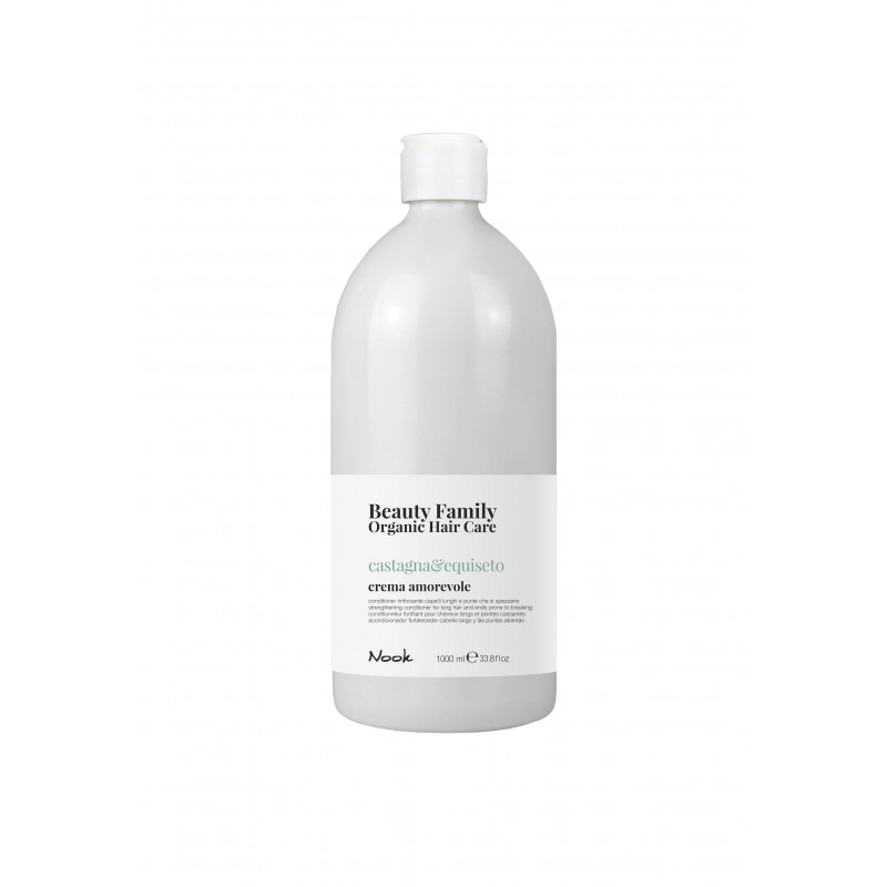 Nook Beauty Family Organic conditioner (castagna&equiseto) til langt hår. hjælper med split ender 1000 ml.