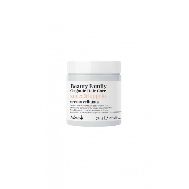 Nook Beauty Family Organic conditioner (zucca&luppolo) FOR STRAIGHT AND FRIZZY HAIR. 75 ml. 