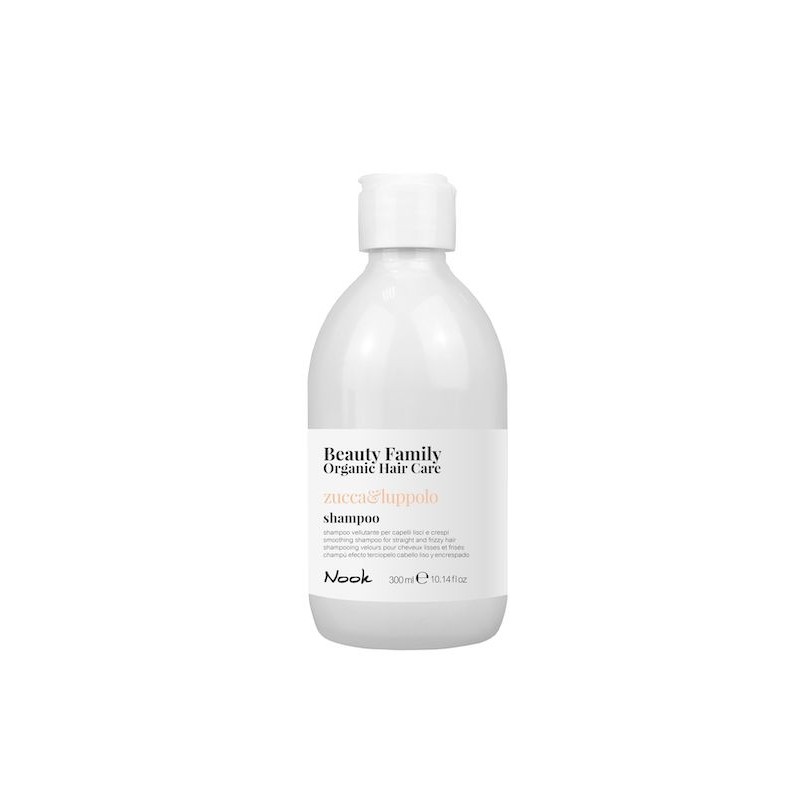 Nook Beauty Family Organic shampoo (zucca&luppolo) FOR STRAIGHT AND FRIZZY HAIR. 300 ml. 