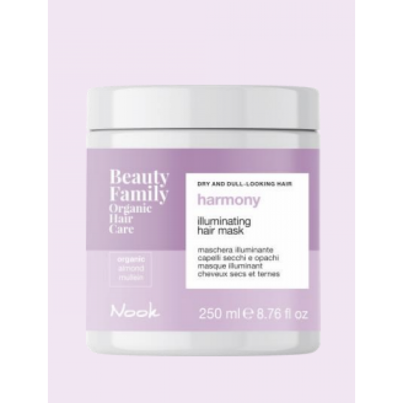 NOOK BEAUTY FAMILY HARMONY BRIGHTENING HYDRATING MASK, DRY AND DULL-LOOKING HAIR 250 ML. Vejl 149 kr.